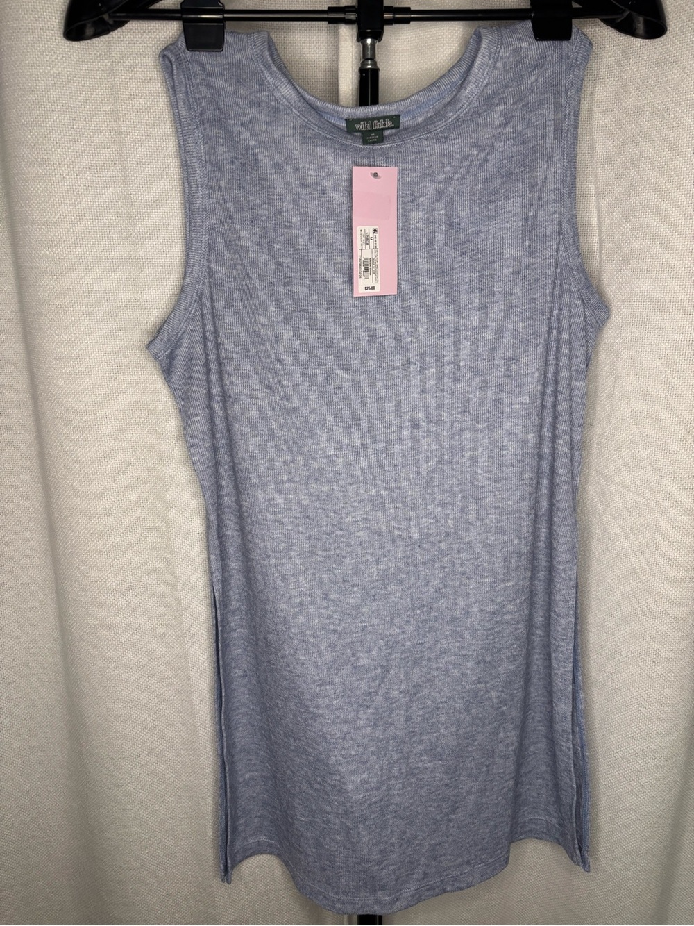wild fable Heather Light Blue Sleeveless Knit Dress